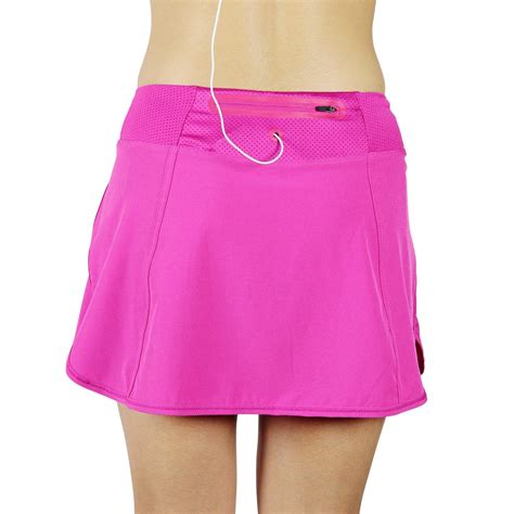 Running Skirt Workout Skort With Shorts And Zipper Pocket Running