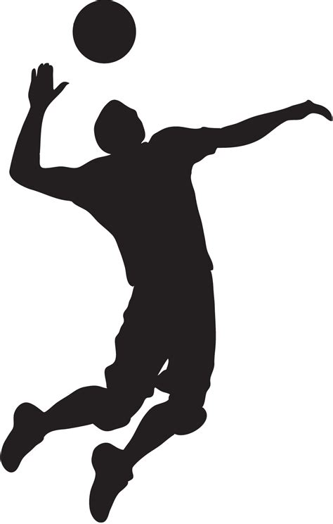 Volleyball Spike Silhouette Free Download On Clipartmag