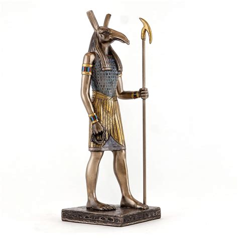 buy top collection egyptian god seth statue 8 75 inch ancient egyptian god figurine in cold