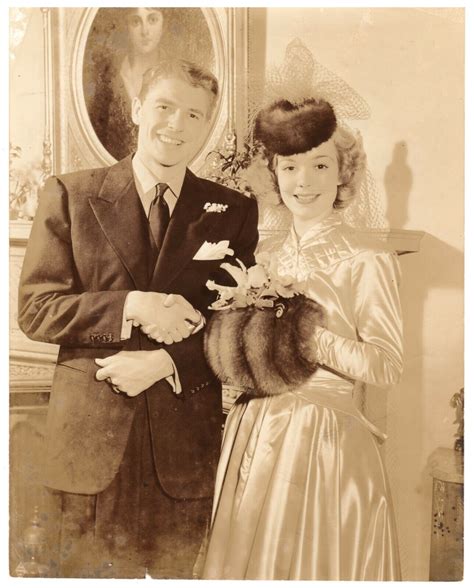 Rare Photograph Of Ronald Reagan And His First Wife Jane Wyman At Their