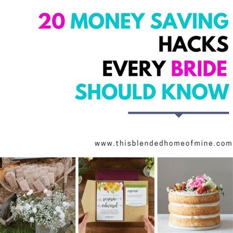 20 Wedding Hacks Every Bride Should Know To Save Money Wedding