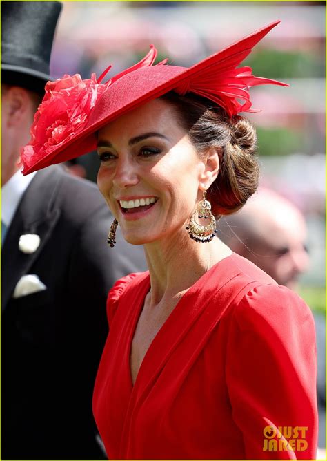 Kate Middleton Is A Vision In Flame Red At Royal Ascot Photo