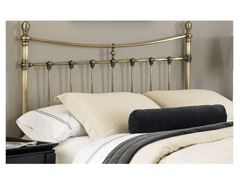 Please call for information or to place your order: Leighton Metal Headboard With Rounded Posts Antique Brass ...