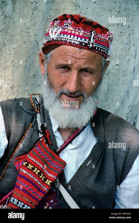 Portrait Of Turkish Man Or Turk Wearing Traditional Woollen Hat And