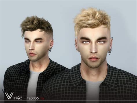 Male Hair Tz0906 By Wingssims Liquid Sims
