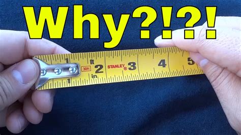 Why Does The End Of A Tape Measure Move A Detailed Answer Youtube