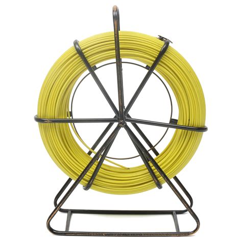 6mm 130m Fish Tape Fiberglass Wire Cable Running Rod Duct Rodder