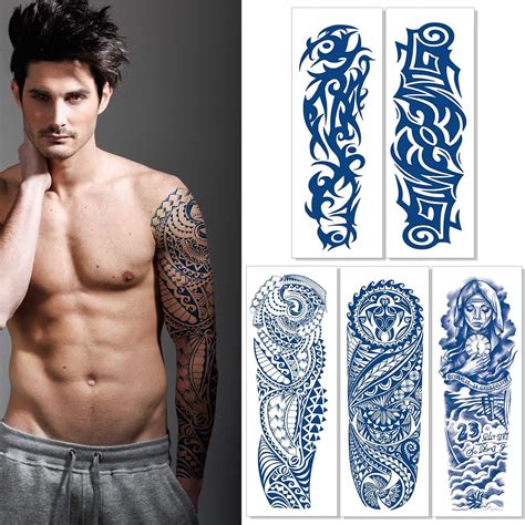 Aresvns Semi Permanent Sleeve Tattoos For Men And Australia Ubuy