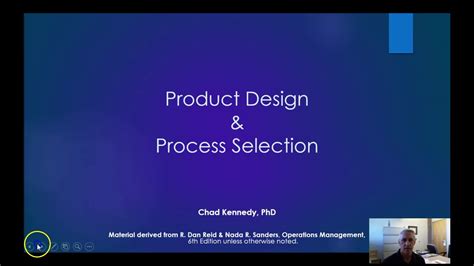 Product Design And Process Selection Youtube