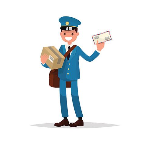 Mailman Clipart Delivery Courier Mail Service Courier Worker Post