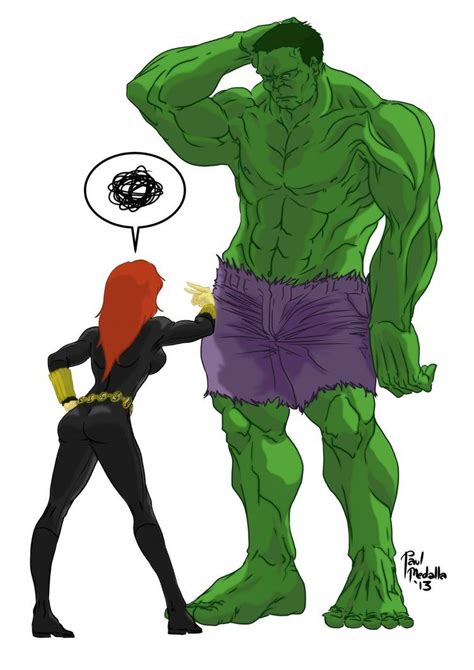 Natasha Scolds Hulk By Hidanbasher On Hulk Avengers Black Widow