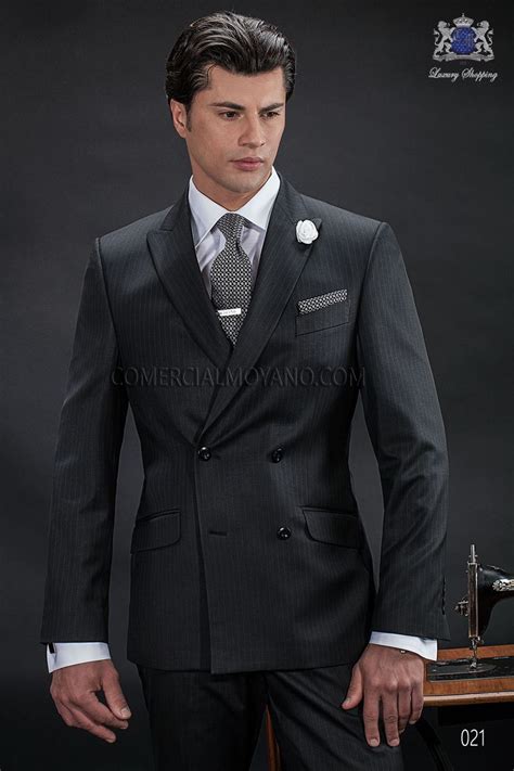 Italian Bespoke Double Breasted Suit 6 Buttons In New Performance
