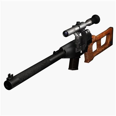 Vss Vintorez Sniper Rifle 3d Max