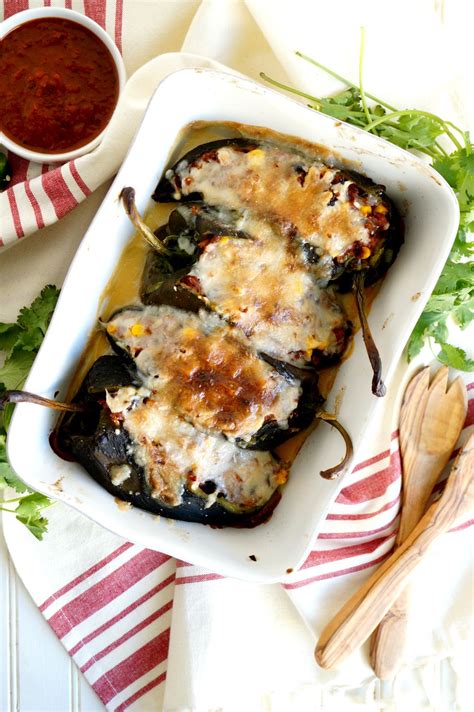 Vegan Stuffed Poblano Peppers The Baking Fairy Recipe Stuffed