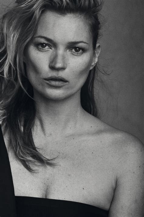 Unphotoshopped Kate Moss By Peter Lindbergh Vogue Italia January 2015