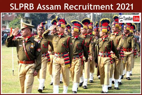 Slprb Assam Recruitment Out Apply Online Constable Jobs