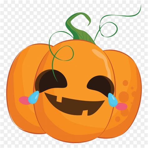 Cute Halloween Pumpkin Emoji Illustration On Transparent Png Similar Png
