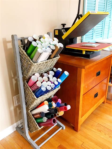 Create a functional yet stylish space by using craft storage organizers because they look great in the home and are usually easy to install. Vinyl Storage Solution for Small Spaces (And First Look at ...