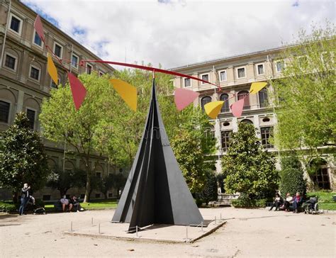 Madrid Spain 12042022 Carmen Sculpture By Alexander Calder In