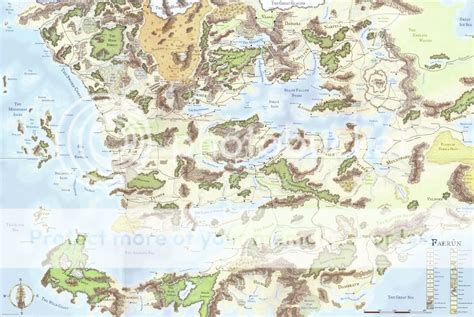Map Of Faerun Forgotten Realms Drizzt