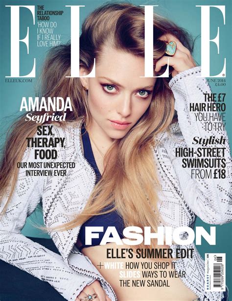 Amanda Seyfried On The Cover Of Elle Magazine June 2014 Issue Hawtcelebs