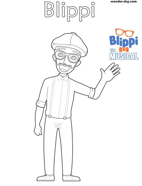 Free Printable Blippi Coloring Pages For Kids | WONDER DAY — Coloring pages for children and adults