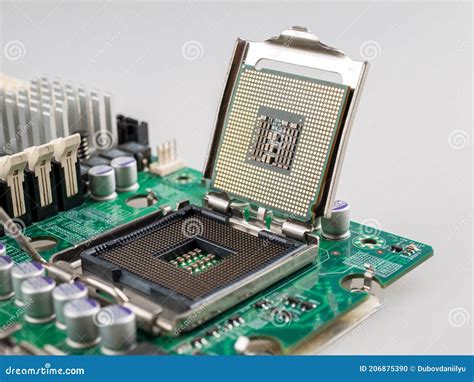 The Process Of Connecting The Cpu To The Processor Socket On A Modern