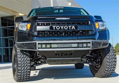 N Fab Textured Black M Rds Pre Runner Front Bumper Toyota Tundra 14 18