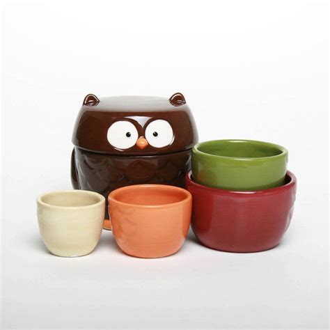 Have To Have It Tag Owl Measuring Cups Set Of 5 Owl Kitchen Kitchen Counter Decor Kitchen