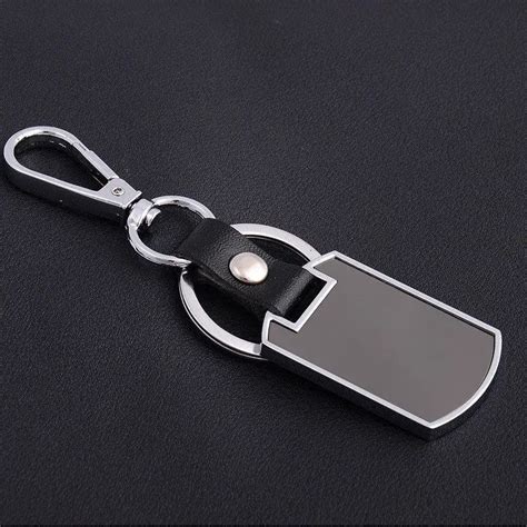 New Business Keychain Keyring Zinc Alloy Car Key Chain Ring Holder