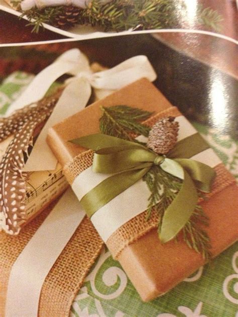 Find gifts in paper on searchstartnow.com. Wrapping idea - natural materials, yet elegant. | Gift ...
