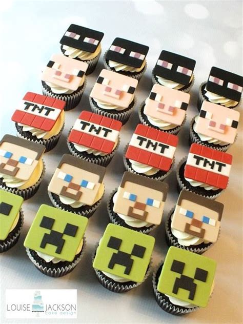 Aprenda a hacer un rico pastel de una manera muy simple y muy economica. minecraft cupcakes - Cupcake Toppers | Pinterest - Taarten ...