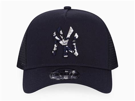 New York Yankees Mlb Infill Trucker Navy 9forty A Frame Adjustable Cap
