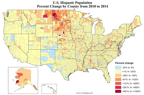 Us Population Percent Increase By County Vivid Maps