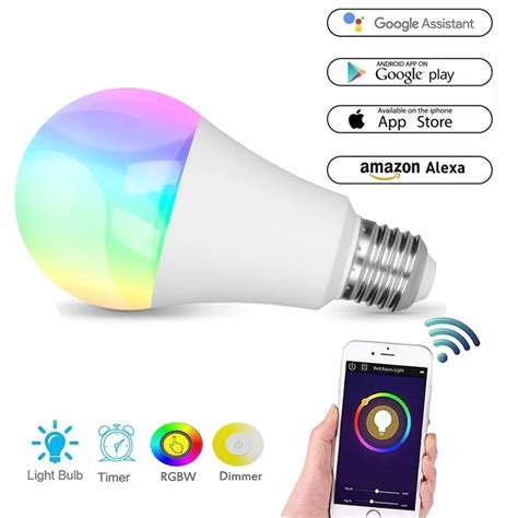Boaz Smart Led Bulb Wifi E27 Smart Light Voice Control Bulb Dimmable