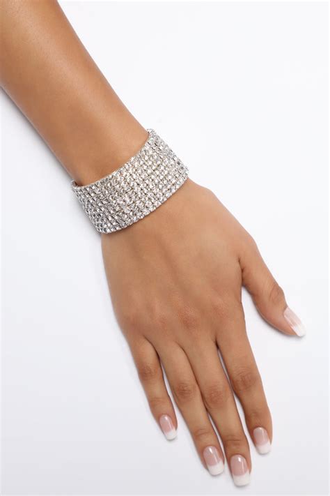 Bling Bling Bracelet Silver Fashion Nova