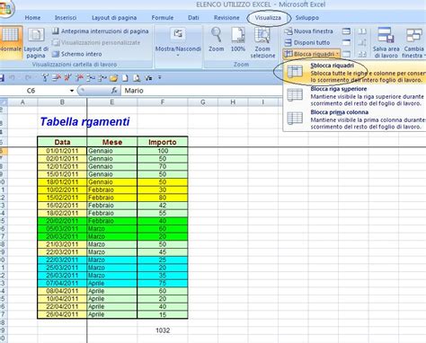 Excel Easy Excel Facile Come Bloccare I Riquadri Di Una Tabella