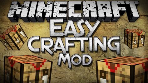 Minecraft Mod Showcase Easy Crafting Mod Automatic Crafting Recipes