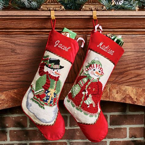 Personalized Needlepoint Christmas Stockings Gallery