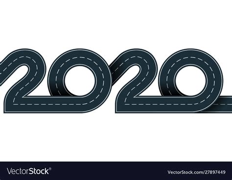 2020 Year Royalty Free Vector Image Vectorstock