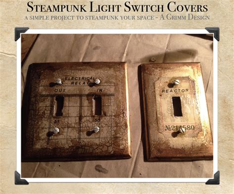 Maybe you would like to learn more about one of these? Steampunk Switch Plate Cover DIY by aGrimmDesign on DeviantArt