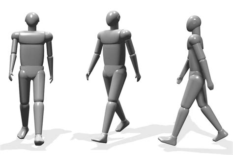 Walking Figure Stl Step Iges Other 3d Cad Model Grabcad