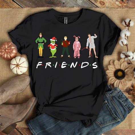 Official Christmas Characters Elf Grinch Kevin Friends T Shirt Hoodie