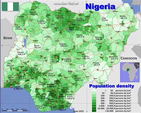 Nigeria Country Data Links And Map By Administrative Structure