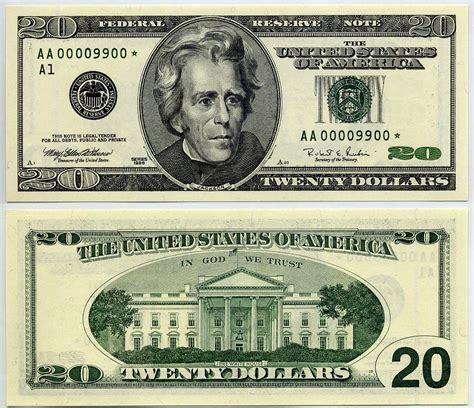 1996 20 Federal Reserve Star Note 9900 Star Note Kalvin Jack Hollenbeck