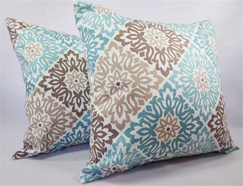 Aqua And Brown Throw Pillows The Mattresses For You
