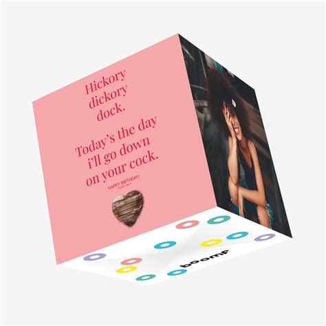 Hickory Dickory Cock Confetti Exploding Greetings Card Boomf