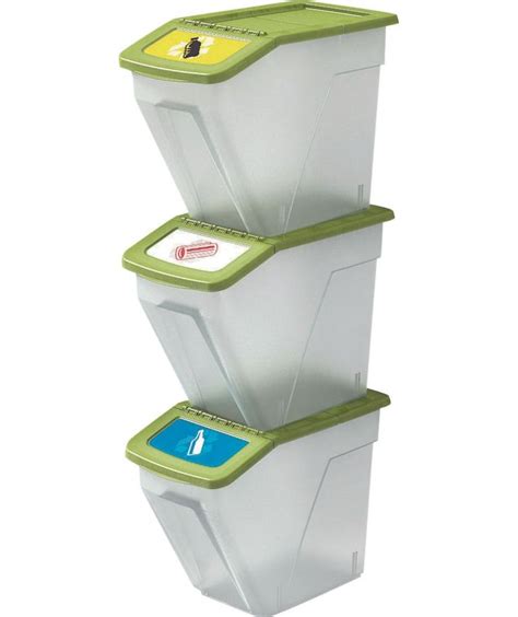 Buy Curver 34 Litre Recycling Bins Set Of 3 Kitchen Bins Argos