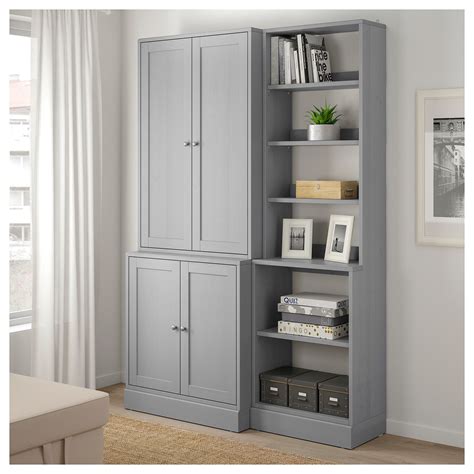 And thanks to the many different types of cabinets, you can use them to store, display or hide just about anything. HAVSTA Storage combination - gray 55 7/8x18 1/2x83 1/2 ...