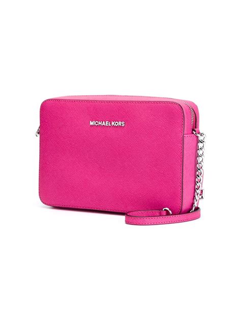 Michael Michael Kors Jet Set Travel Crossbody Bag In Pink Lyst